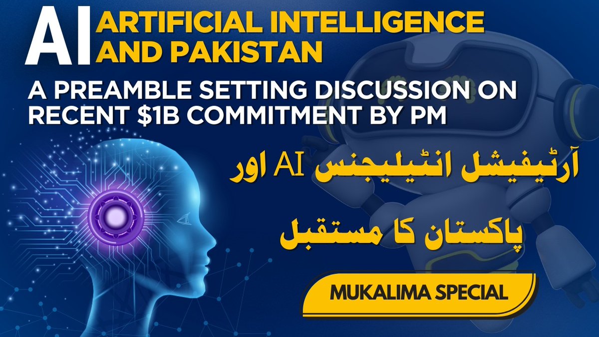 Mukalima_TV's tweet photo. ویڈیو الرٹ 🚨 
AI
باس نہیں، اسسٹنٹ ہے,ہر AIروبوٹ نہیں ہوتا، فریAIڈیٹا رسک ہے۔
صحیح تربیت سےنوجوان ڈالرکماسکتے ہیں
وزیراعظم کا AI کیلئے 1بلین ڈالر خرچ کرنے کا اعلان، مگر پیسہ عمارتوں پر لگے گا یا انسانوں کی مہارت پر؟

#AI #DigitalPakistan

@abbottabad
@haider_mehtab
@waqargillani https://t.co/832zUeLxt5