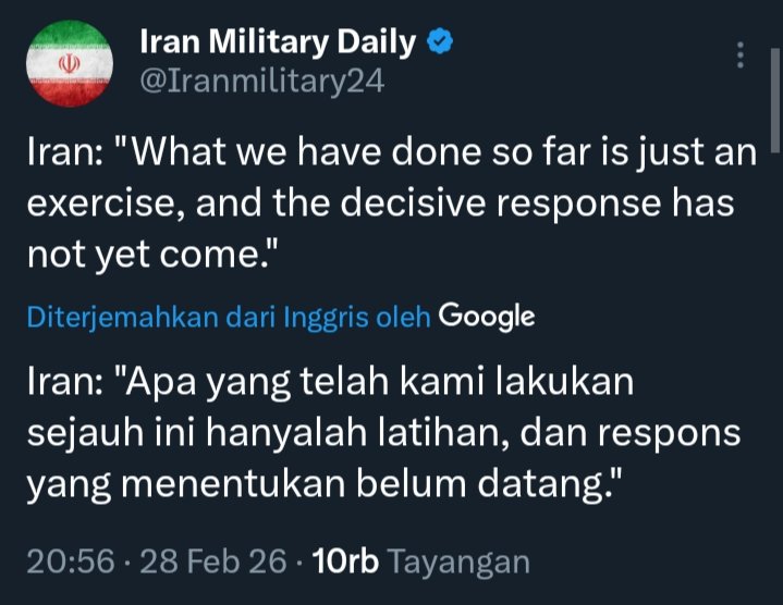 ANJIR.. IRAN ANGGAP INI CUMAN LATIHAN? 😆