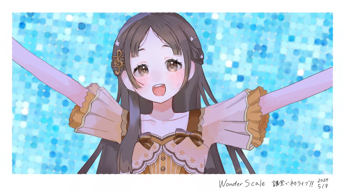 #今月描いた絵を晒そう 
今月はあまり描けなかった…😭😭
来月はお休みいっぱいなのでたくさん描きます！