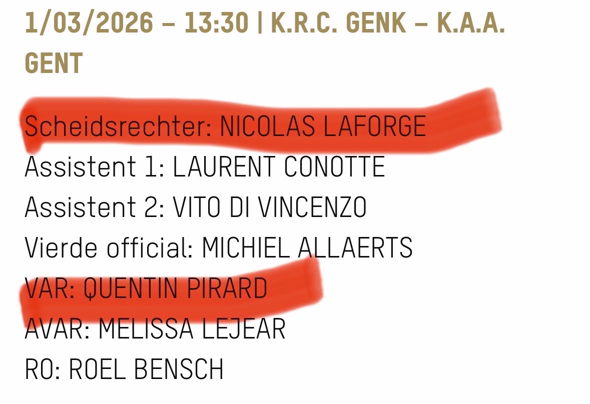 GeDmg's tweet photo. Het topduo 🤮🤮🤮is opnieuw van dienst: #NicolasLaforge 🤮en #QuentinPirard ... #bekermatch #andgnt
#gnkgnt #jpl #kaagent @kaagent @BelgianReferees @DAZN_BENL @RoyalBelgianFA https://t.co/Zj8HsIK30W