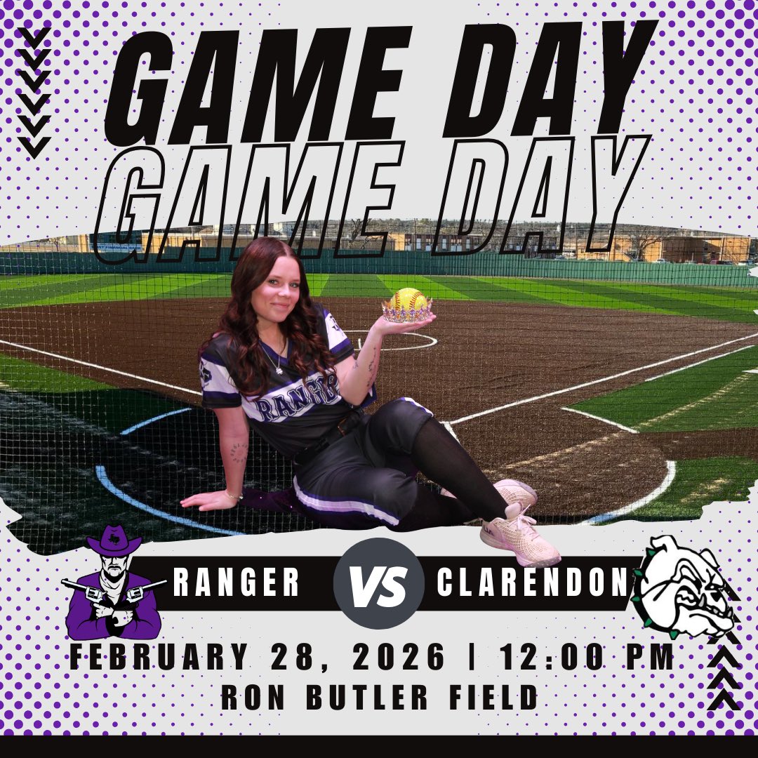 RangerCollegeSB's tweet photo. 💜🥎GAME DAY🥎💜
Honoring the ones who built it. Competing for the ones wearing it.

Today we celebrate our alumni and compete for the name across the front. #RangerSoftball #PistolsUp #WeAreRC https://t.co/KFj0IKhUcF