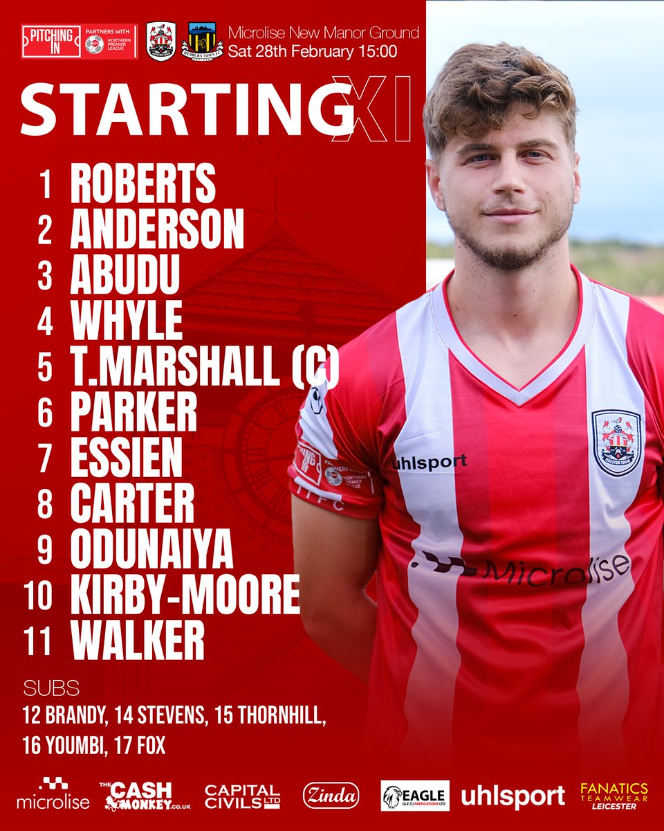 ilkestontown_fc's tweet photo. Team News 📋

Parker starts and makes his 100th appearance for the Robins! 🍾

Three changes from last weekend's defeat, as Tyler Whyle &amp; Sam Essien both start, with Taylor Anderson also making his Robins return on loan from Mansfield 💪

#OneTownOneClub https://t.co/JJGzQ02er7