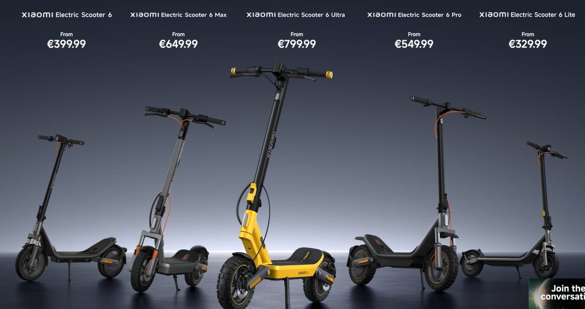 CAGARL's tweet photo. Xiaomi Scooter 6 Ultra price  #xiaomiscooter6ultra https://t.co/zvFdpUad6s