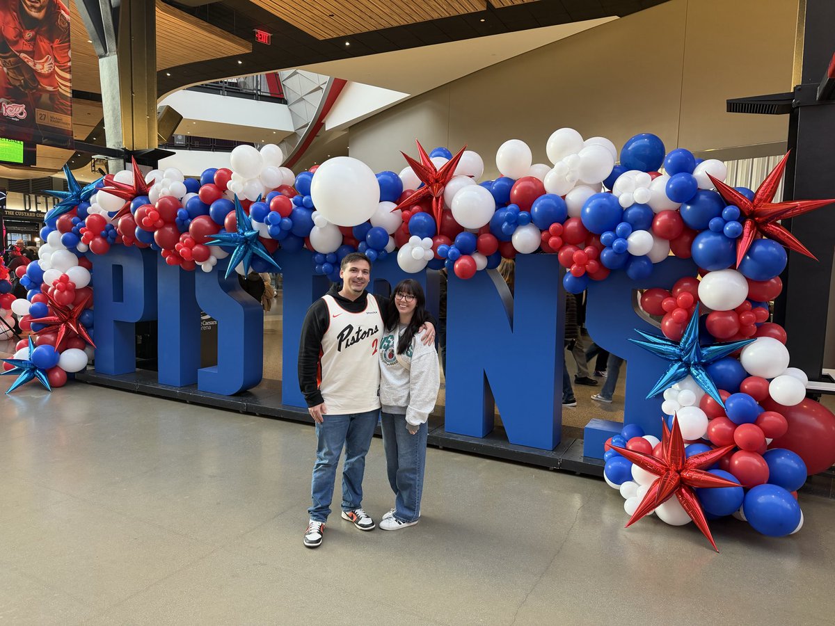 SeveredSickness's tweet photo. First ever Piston home game. Huge Ws all around. https://t.co/Wdhj1fX797