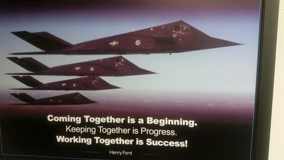 Leadership, Team Synergy &amp; Organizational Maneuverability aligned:  "Coming Together is a Beginning. Keeping Together is Progress.  Working Together is SUCCESS!" - Henry Ford.   buff.ly/pUm9Iz1  @Jeffraker @marcelbloemen @Coach_Pulse @Drjustinkennedy.