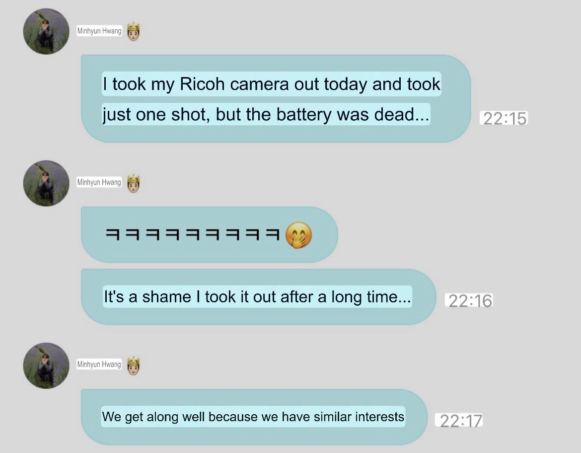Minhyun asked Onge out for coffee, Onge said yes, they went out by Minhyun's car to Seochon. They ate steak, pasta, drink coffee. 

Onge filmed a video with his phone bcs he's interested in videography. 
But Minhyun didnt film Onge, so Onge said to him "you are selfish"
LOLL🤣🤣
