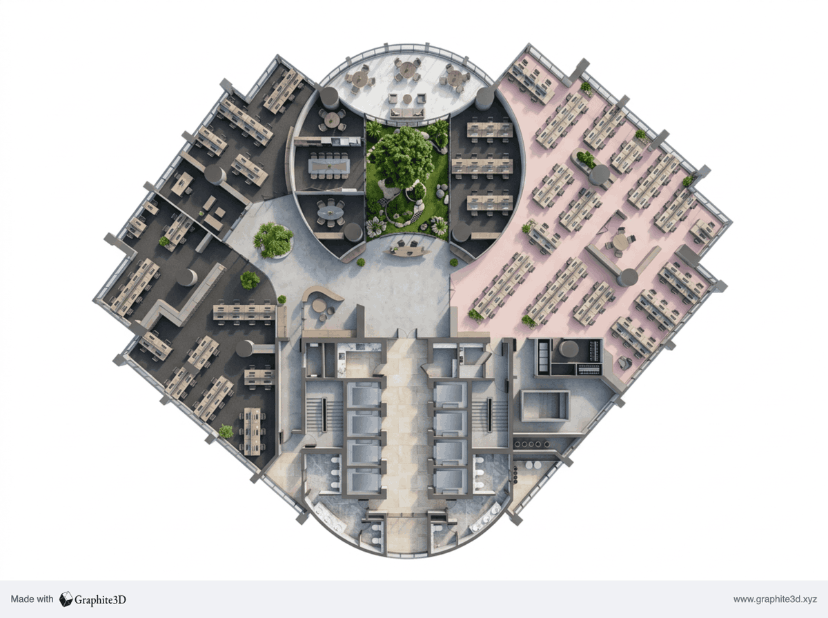 These results are getting crazier with each upgrade 🥳
Tried with Office, Gym, Retail store, and 2D to 3D plan layout. And a bulding exterior render.