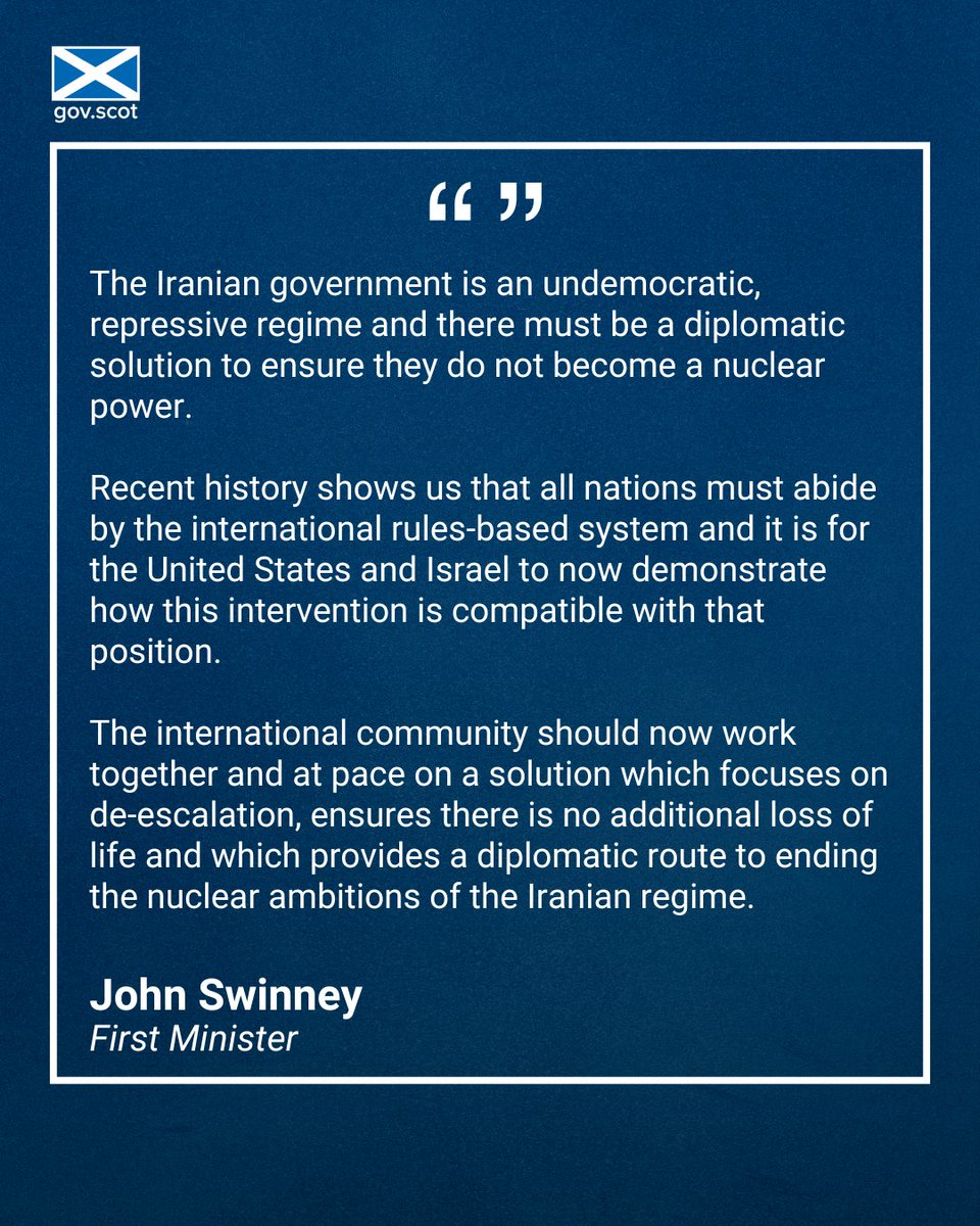 First Minister tweet media