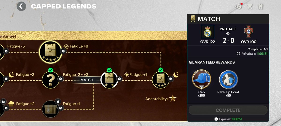 🚨 DON’T CLAIM THE 3RD ADAPTABILITY ⭐ YET

If you already have 2 Adaptability ⭐ avoid playing the final match so the chapter doesn’t get locked and you can continue grinding resources.

Claim the 3rd Adaptability ⭐ on the last day of the event instead.

RT 🔁🤝 #FCMobile