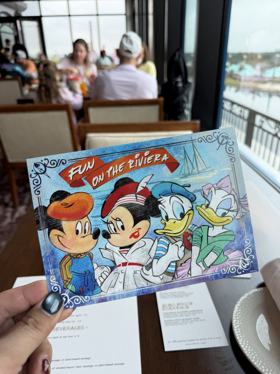 mickeynet028's tweet photo. トッポリーノテラスなう！！！！
予約なしで来てアプリからウォークアップリストに登録した時は50分待ちでしたが、なんと！20分ほどで案内されましたー！！！

土曜日なので待ちは覚悟していましたが、早過ぎてびっくり🥰🥰🥰

#MNWDW #WDW #2026Feb #WaltDisneyWorld #ディズニーワールド #ウォルトディズニーワールド
#リビエラリゾート #トッポリーノテラス