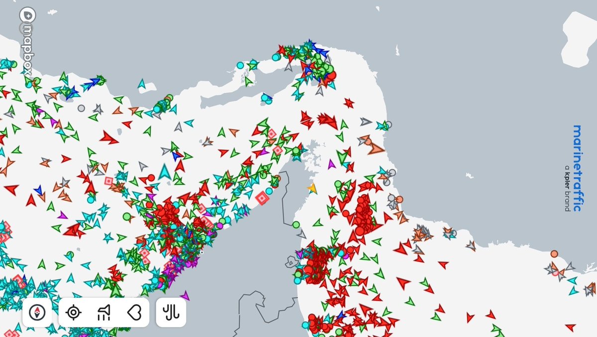 mercoglianos's tweet photo. Iran is sending out warnings on VHF announcing the banning of all ships from the Strait of Hormuz.

However, traffic is still moving.

What's Going on with Shipping will be monitoring traffic through the Strait. https://t.co/0rPIFY825Q