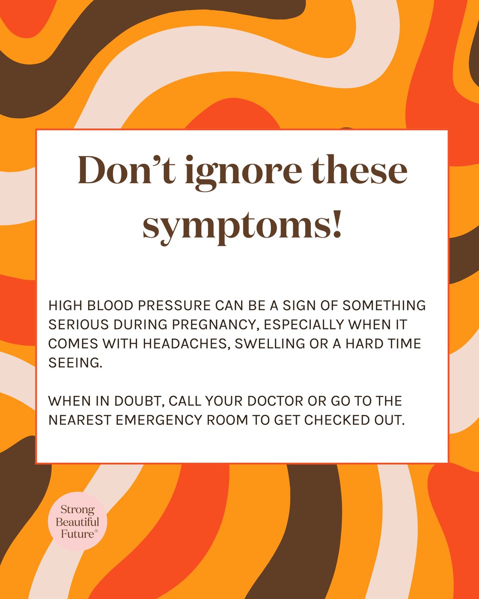 StrongFutureWO's tweet image. Watch your blood pressure! High blood pressure can be dangerous during #pregnancy. If you have a bad headache or a hard time seeing, call your doctor right away or head to the nearest ER. 

Find a doctor near you here! bit.ly/3Vmqwpp

 #pregnancytips