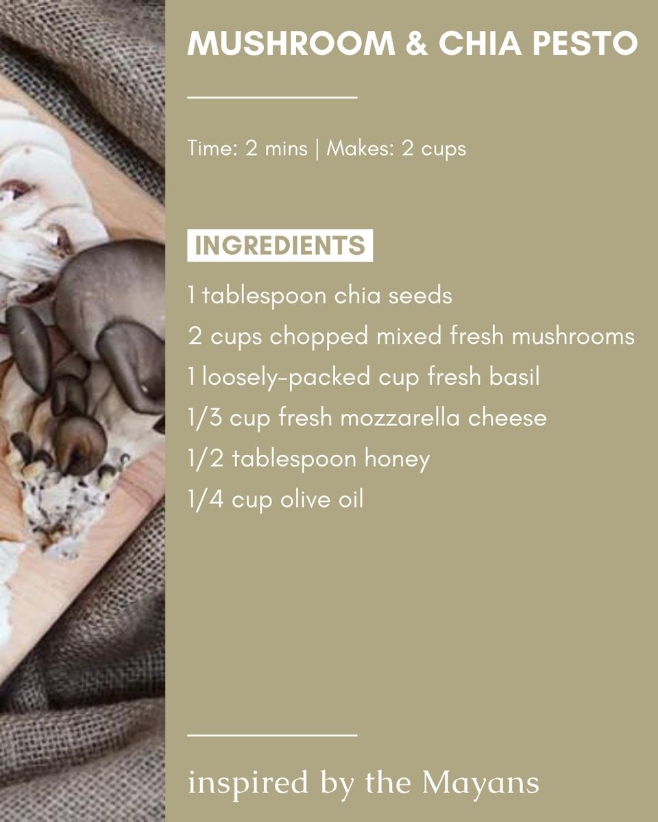 onceuponapesto's tweet photo. This velvety smooth sauce is rounded out with flavor and inspired by the Mayan culture. π #PestoRecipe #PestoProcess #HomemadePesto #MushroomRecipes https://t.co/RdWUdVEDdS