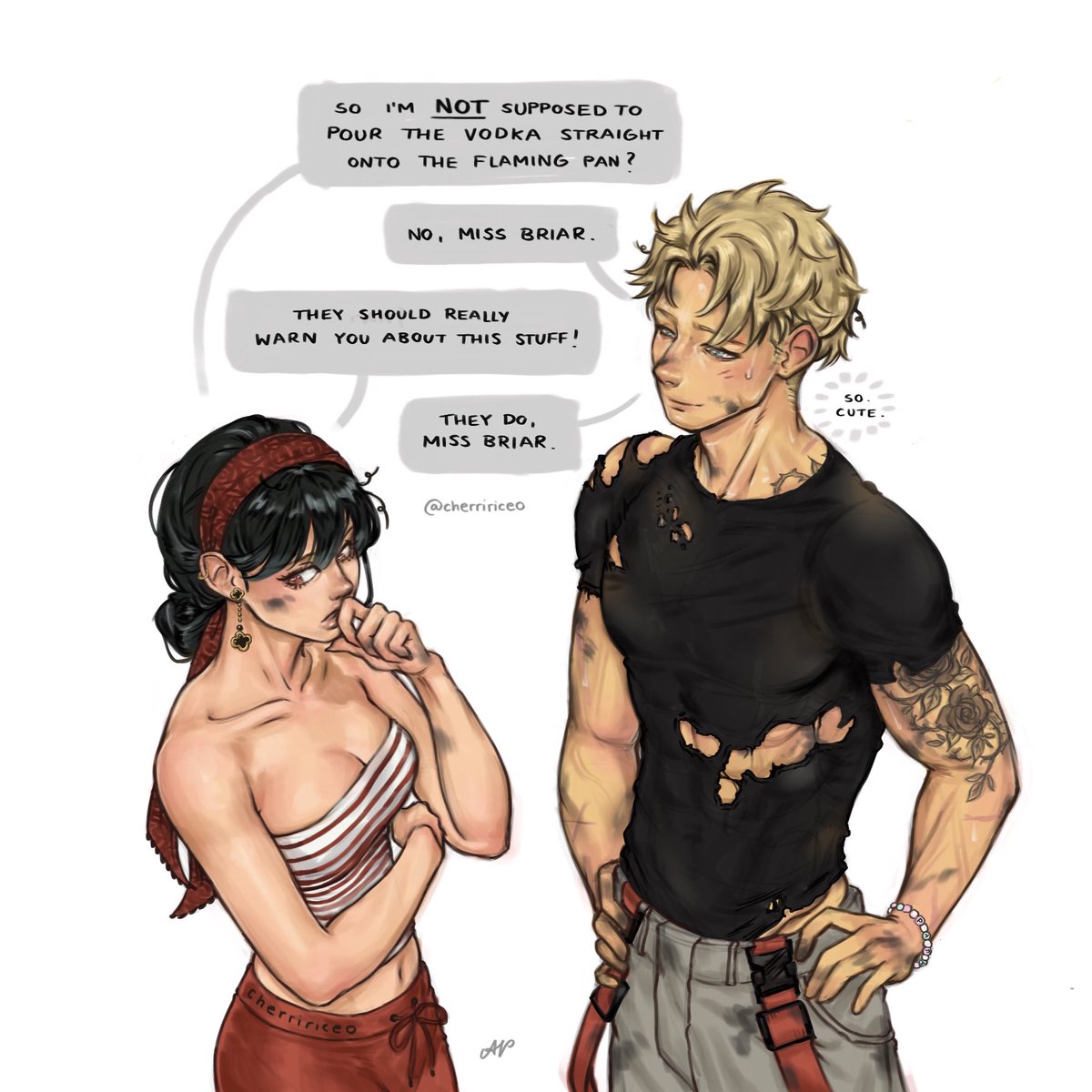 BC I haven’t been able to get this au out of my head. darn you <a href="/smiledarnyou/">brandy❄️</a> for your genius mind #SPY_FAMILY #twiyor #firefighter