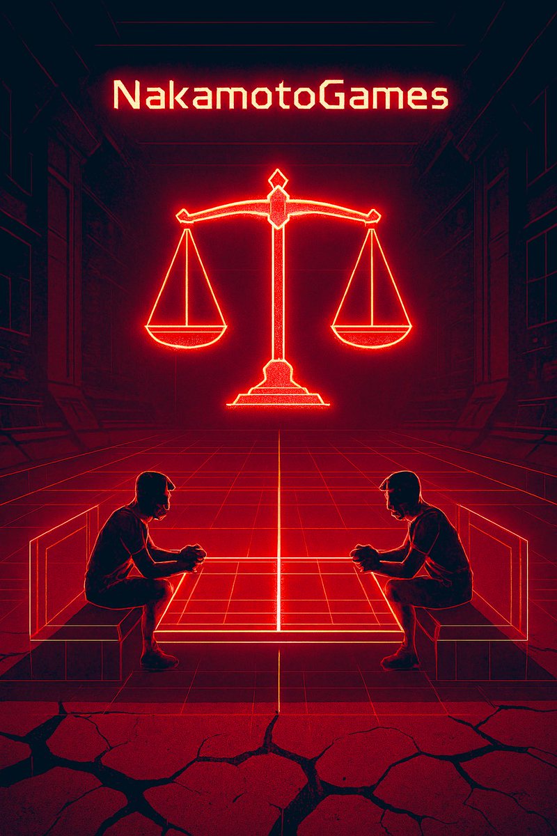 ⚖️ What Happens When Fairness Breaks?

Players can accept losing but they won’t accept unfairness. When the system isn’t transparent, trust collapses.

<a href="/NakamotoGames/">Nakamoto.Games</a> maintains the balance by linking the competition to the rule. I don't invest in luck, I invest in fair ground.🤝