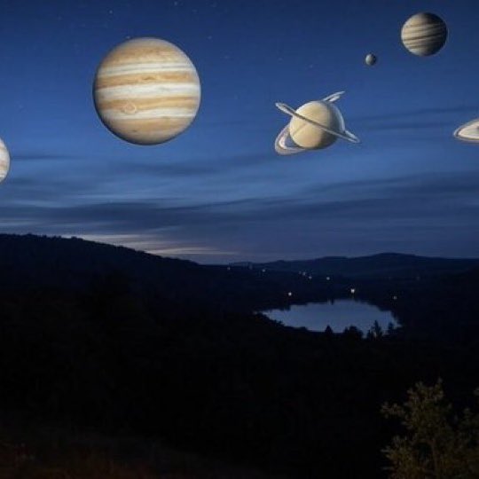 Bu akşam Merkür, Venüs, Jüpiter, Satürn, Uranüs ve Neptün bir araya gelecek.