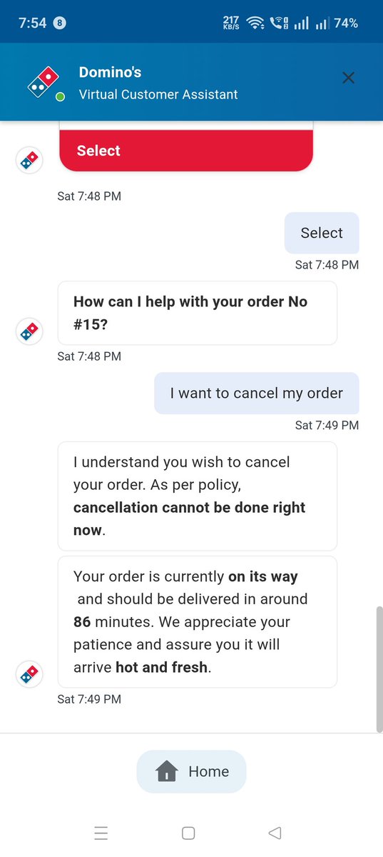 ExceptionalAnky's tweet photo. @dominos_india i didn't accept the order, Cancel it, give refund.
and have some shame... https://t.co/5xRJdPIvsp