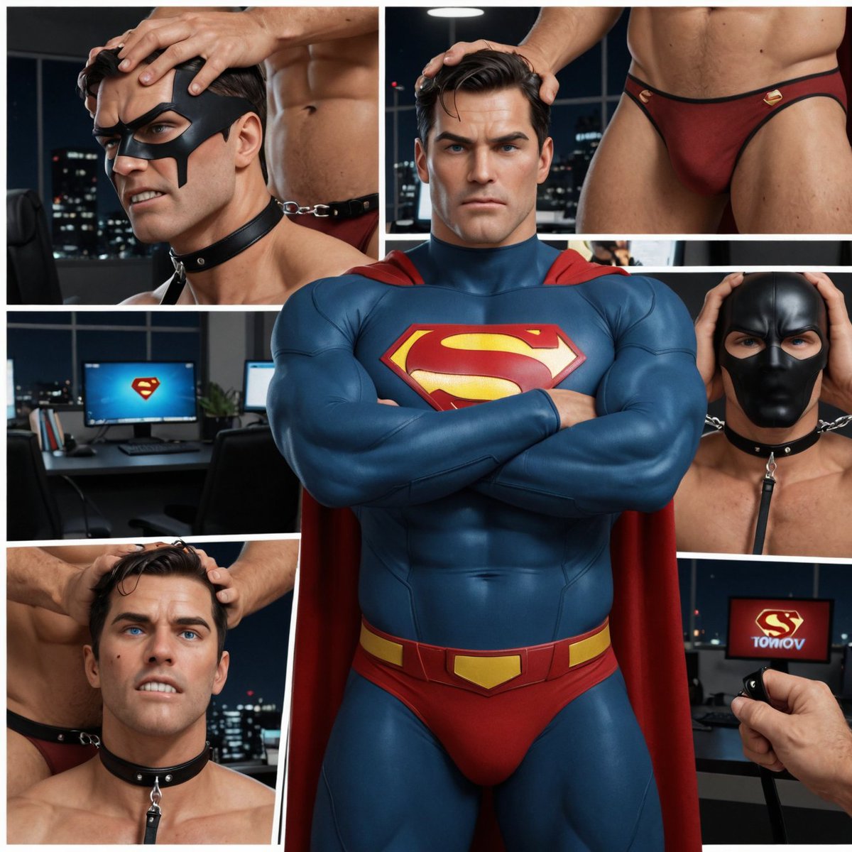 Enkka_ak's tweet photo. 超人. （俺P站又又被封了 逃来这里了😔）

#superman #yaoi #bara #bl https://t.co/S82SFUuJGc