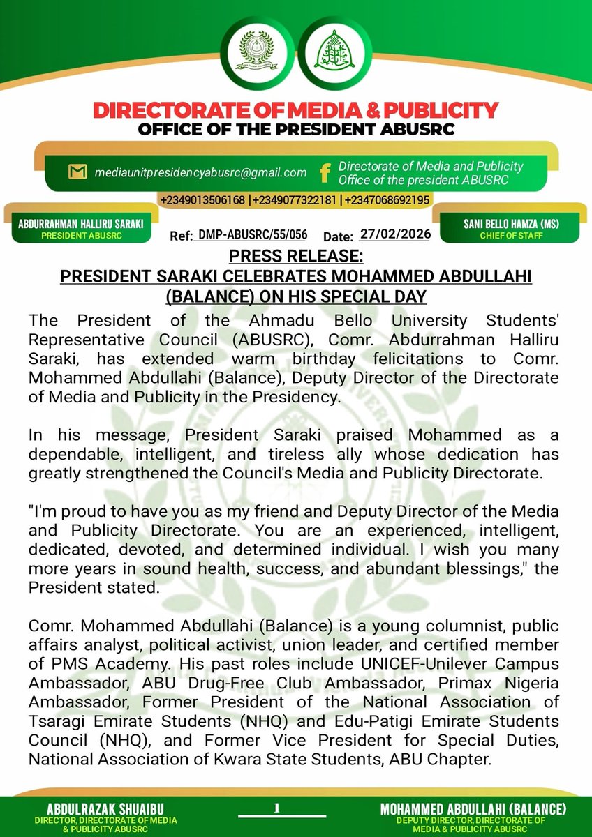 MEDIA & PUBLICITY_ABUSRC tweet media