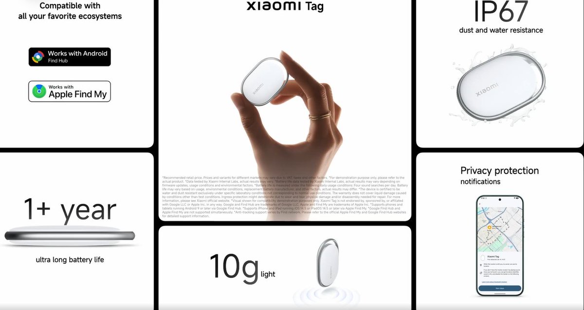 CAGARL's tweet photo. Xiaomi Tag features and pricing € 14.9 euros https://t.co/imUviyzz9b