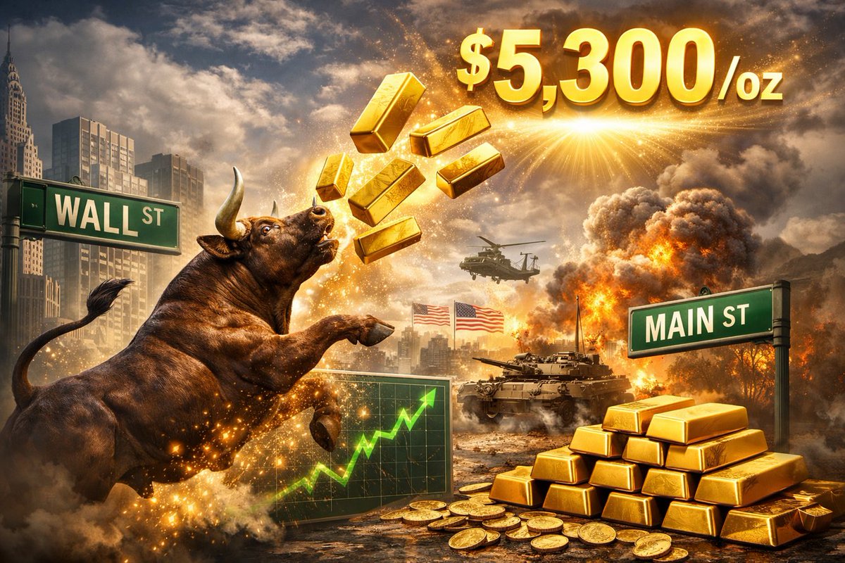 Wall Street waxes bullish amid geopolitical and technical momentum, Main Street sets 2026 sentiment high as gold...