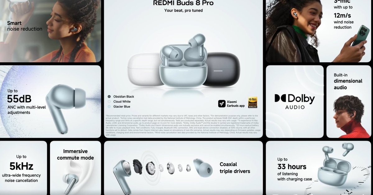 CAGARL's tweet photo. Xiaomi REDMI Buds 8 Pro €69.9 euros

#xiaomiredmibuds8pro https://t.co/QBlsBnHOq5
