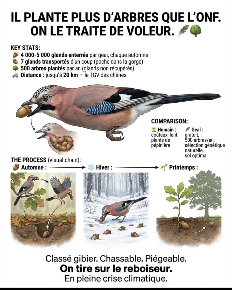 Le geai des chênes