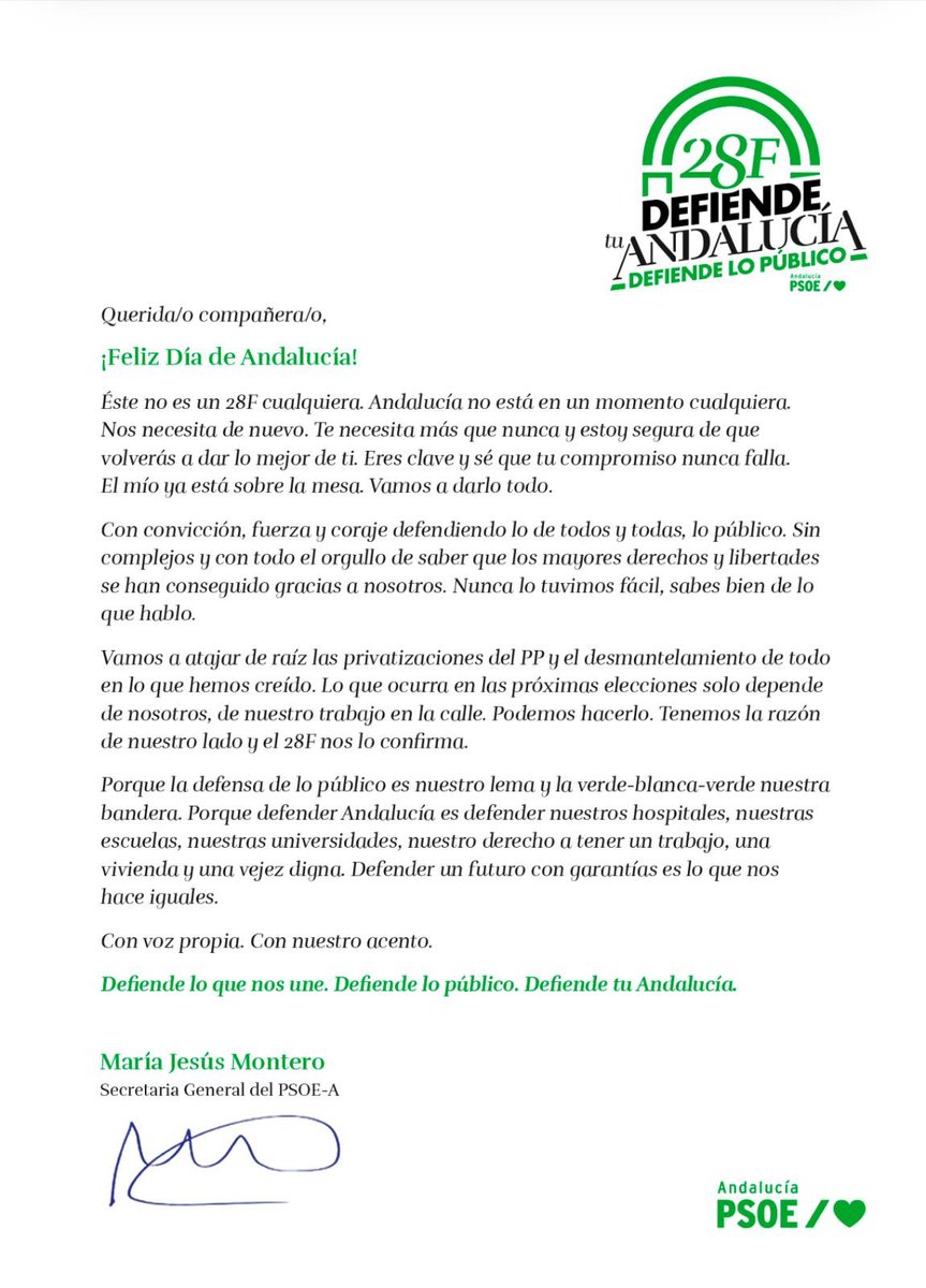 PsoeDilar's tweet photo. Hoy, en Dílar , en la plaza de Andalucía, hemos cantado el himno y celebrado un año más de autonomía que disfrutamos en contra de los deseos de la derecha española y andaluza. https://t.co/OpYEtmNH9q