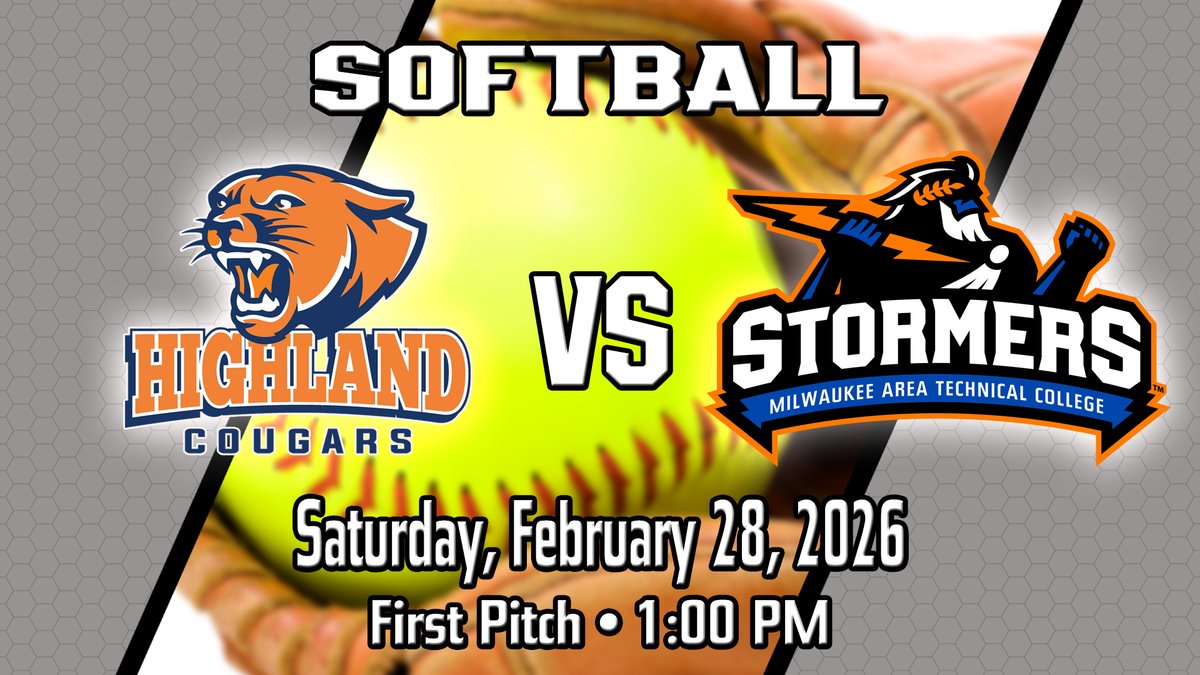 MATC_Athletics's tweet photo. MATC Softball🆚 Highland Community College
🥎MATC Invitational🥎
📍: Des Plaines, IL (The Dome at the Parkway Bank Sports Complex)
⏰: 1:00PM 📺:https://t.co/S0gJKp9QHT
#ProudToBeMATC #StormersStrong #WeAreTheStorm #GirlsOfSpring https://t.co/u2uDfGbbid