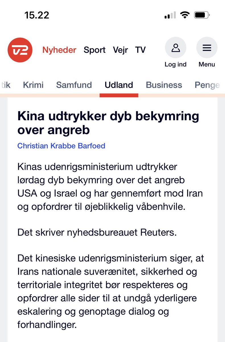 Gid Kina havde sagt det samme til Ruzzia efter deres angreb på Ukraine.
Moral er godt - dobbeltmoral er dobbelt så godt🤔