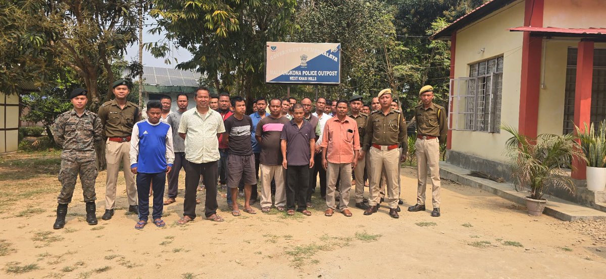 Mallangkona OP held a coordination meeting with village headmen and VDPs to review preparedness for the upcoming Assam Assembly Election. Awareness on MANAS 1933, Emergency 112, new criminal laws (BNSS &amp; BNS), and border law &amp; order was shared.
<a href="/MeghalayaPolice/">Meghalaya Police</a> 
<a href="/digp_er_meg/">DIGP Eastern Range Meghalaya Shillong</a>