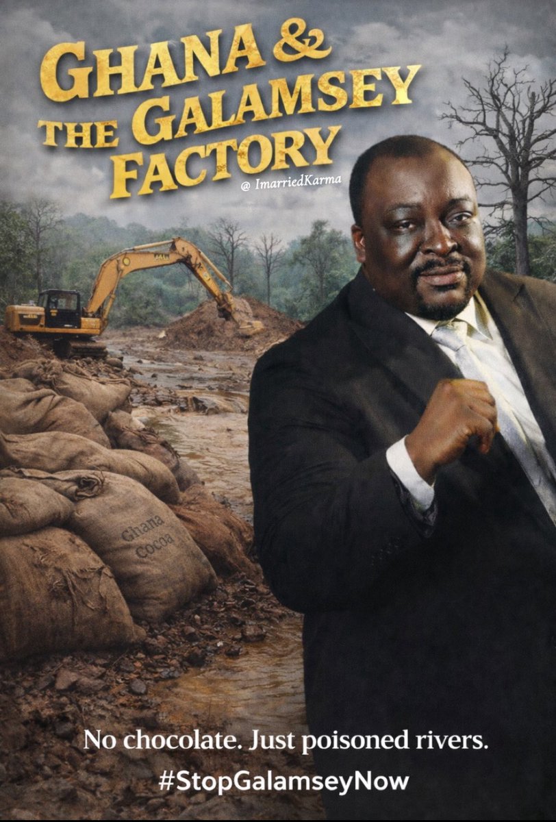 #SacktheAmansieCentralDCE 
#StopGalamseyNow #StopGalamsey