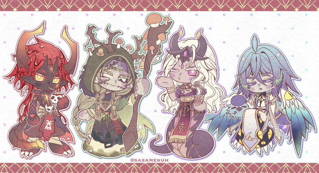 4 little chaos gods❤️💚💜💙
#warhammer40k 
