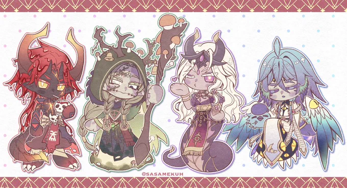 4 little chaos gods❤️💚💜💙
#warhammer40k 