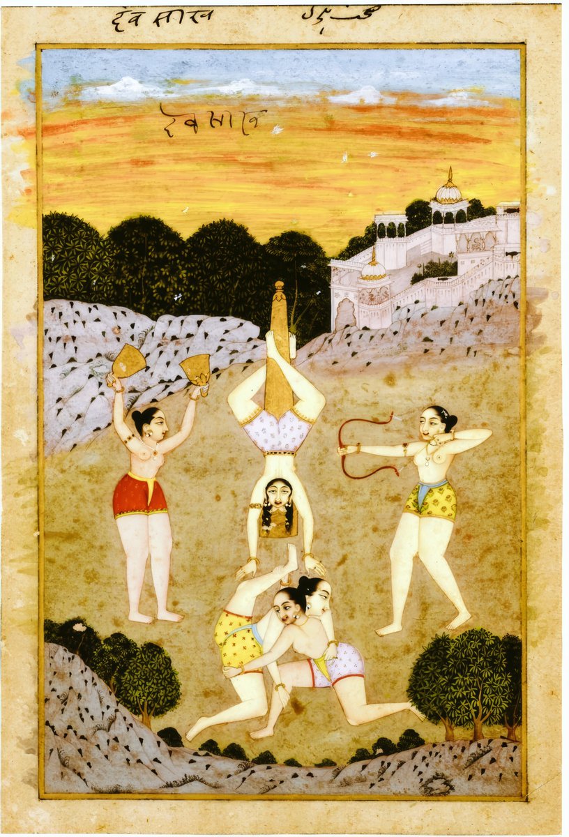 Women warriors in Akharas before colonial invasions erased them from our memory.

They trained alongside men. Wrestled. Wielded weapons. Defended honour.

Then came the 'civilizers' with their Victorian morality, rewriting our history to fit their narrative of weak, domesticated