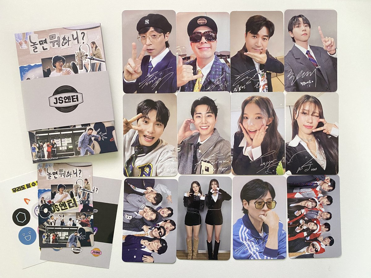 xox1111x's tweet photo. 놀면 뭐하니 놀뭐 JS엔터 포토카드 앨범 
제이에스 원탑 주주시크릿 세이예스 데이식스 영현 
양도 판매 sell

유재석 영케이 주우재 박진주 이미주 하하 김종민 이이경 
 
🌟🌟🌟큐알은 사용했습니다! 🌟🌟🌟
포카 스티커 등 풀셋 + 프리오더 예판 단체 엽서 3장 일괄

10.0
https://t.co/Qo5a2jricA https://t.co/iNJOX4hPCf