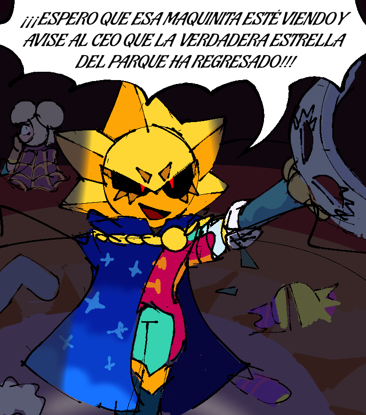 Igual no se crean, que aun así me gusta mucho este viejo ardido y espero que le saquen más cosas

Tanto que está recibiendo el honor más grande que le puedo ofrecer como alguien obsesionado con los otros dos...aparición en un comic todo estúpido que ni se si voy a terminar XD