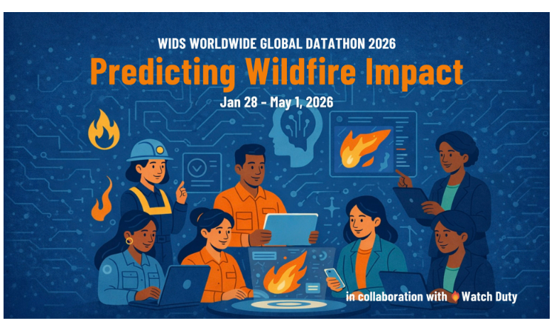 WiDS_Uganda's tweet photo. WiDS releases annual Datathons each year on @kaggle. Join this year`s competition focused on Predicting Wildfire Impact. https://t.co/ma1LhbRkF9