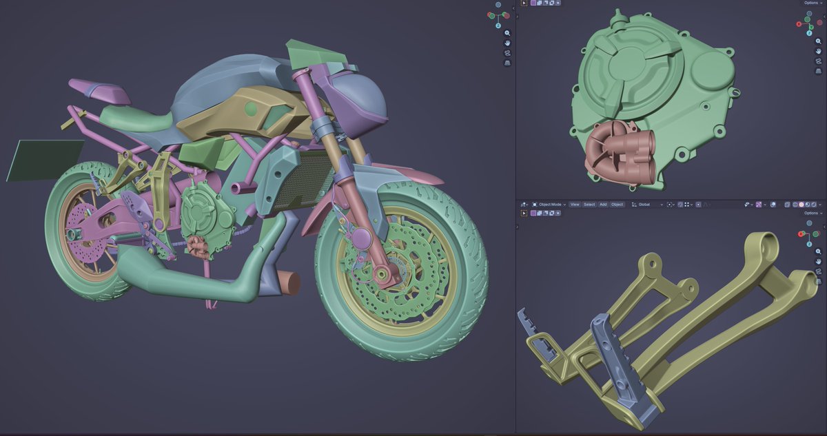 Added even MORE parts

#b3d #blender #3dart #3dmodeling