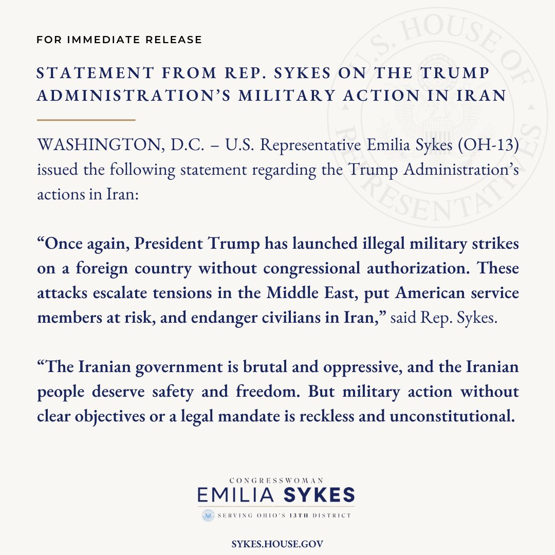 Rep. Emilia Strong Sykes tweet media