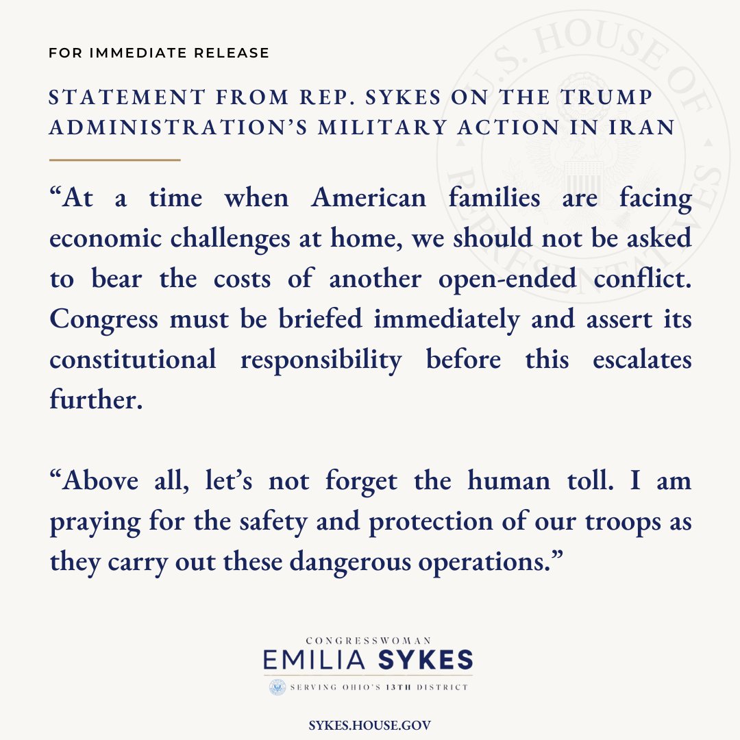 Rep. Emilia Strong Sykes tweet media