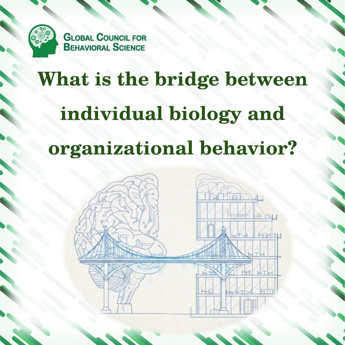 GcbsSocials's tweet image. The Architecture of Mind &amp;amp; Culture.

What is the bridge between individual biology and organizational behavior? 

➡ The Mind: Our biological hardware (neuro-mechanisms &amp;amp; biases).

➡ The Culture: Our social software (norms &amp;amp; choice architecture).

#GCBS #BehavioralScience