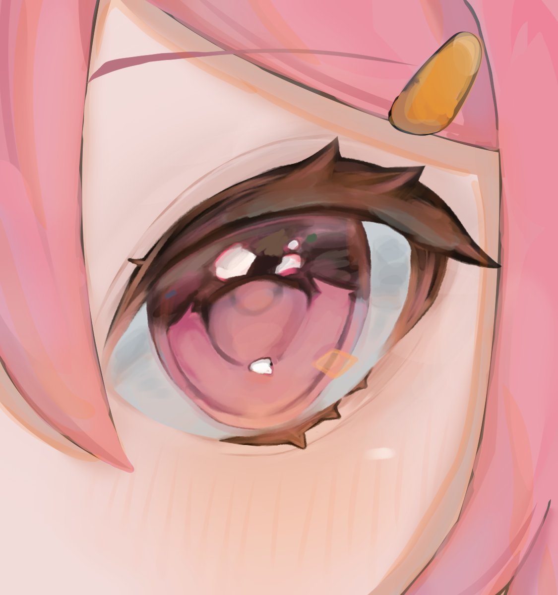 ebisinda's tweet photo. 目の練習しました！
かかった時間は2時間です！🥲

←今日描いたの
　　　　　　　　この前描いたの→ https://t.co/GXQrvbBEZj