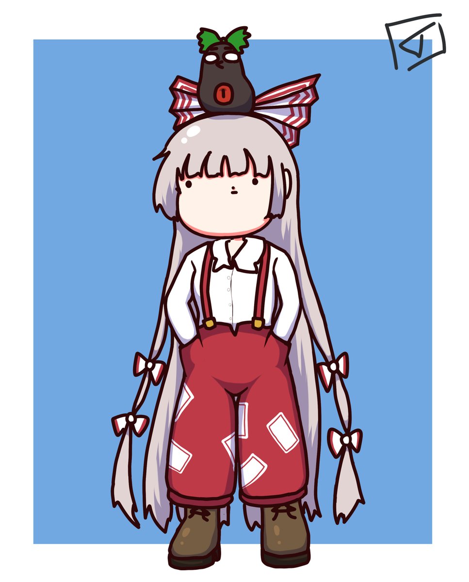 藤原妹紅🐦
#深夜の真剣お絵描き60分一本勝負 #東方project