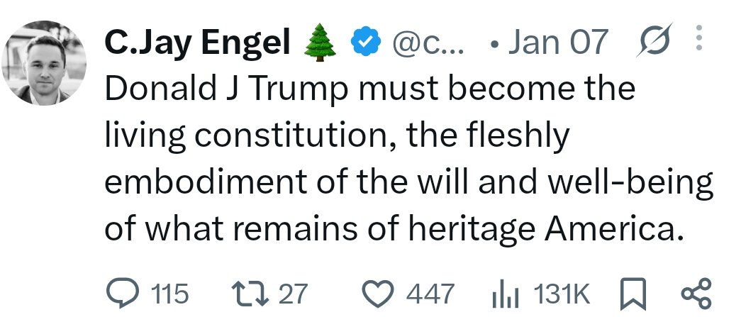 presbycast's tweet photo. You can't complain about this action if you spend your time arguing FOR an unbound executive and AGAINST the US Constitution as it now exists. https://t.co/b9IX5dnm02