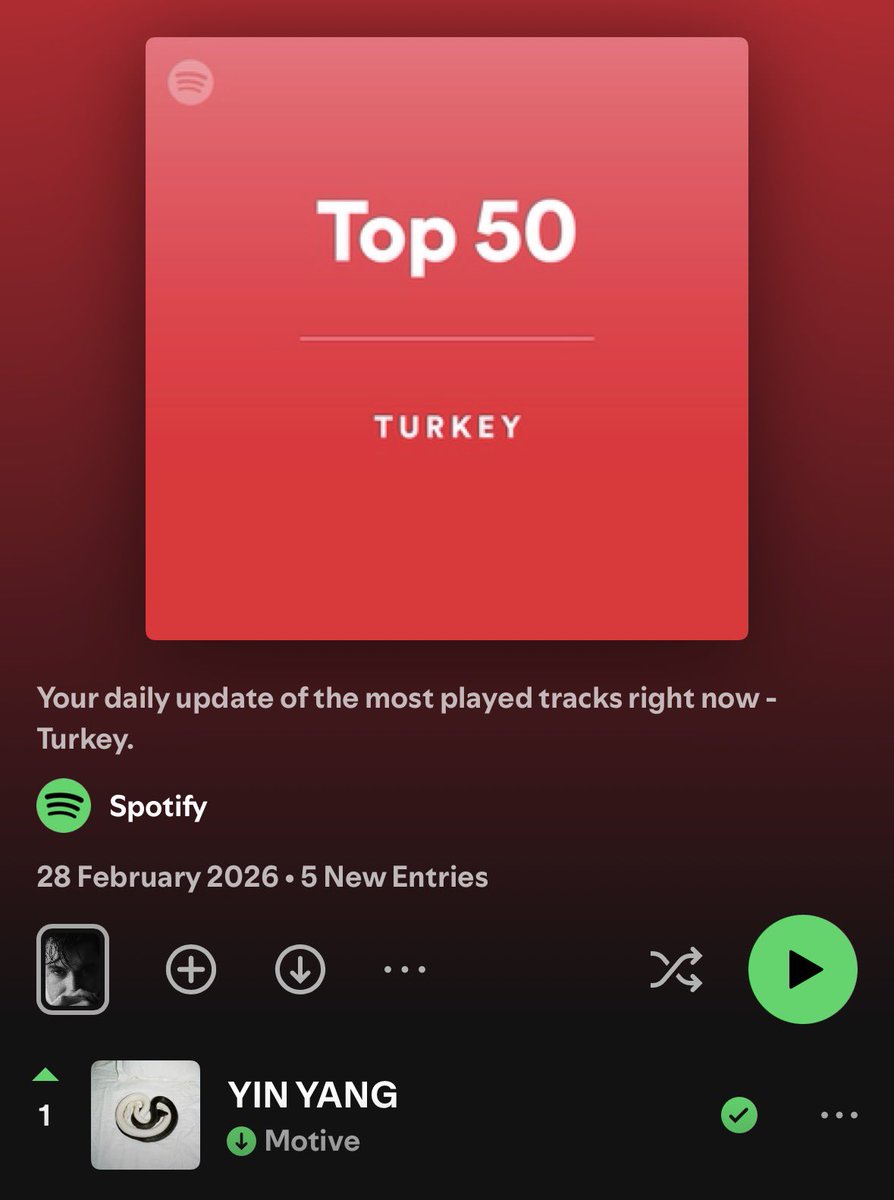 nerdesinays's tweet photo. YIN VE YANG TOP50’DE 1. SIRADA! https://t.co/HQj5O3VpV6