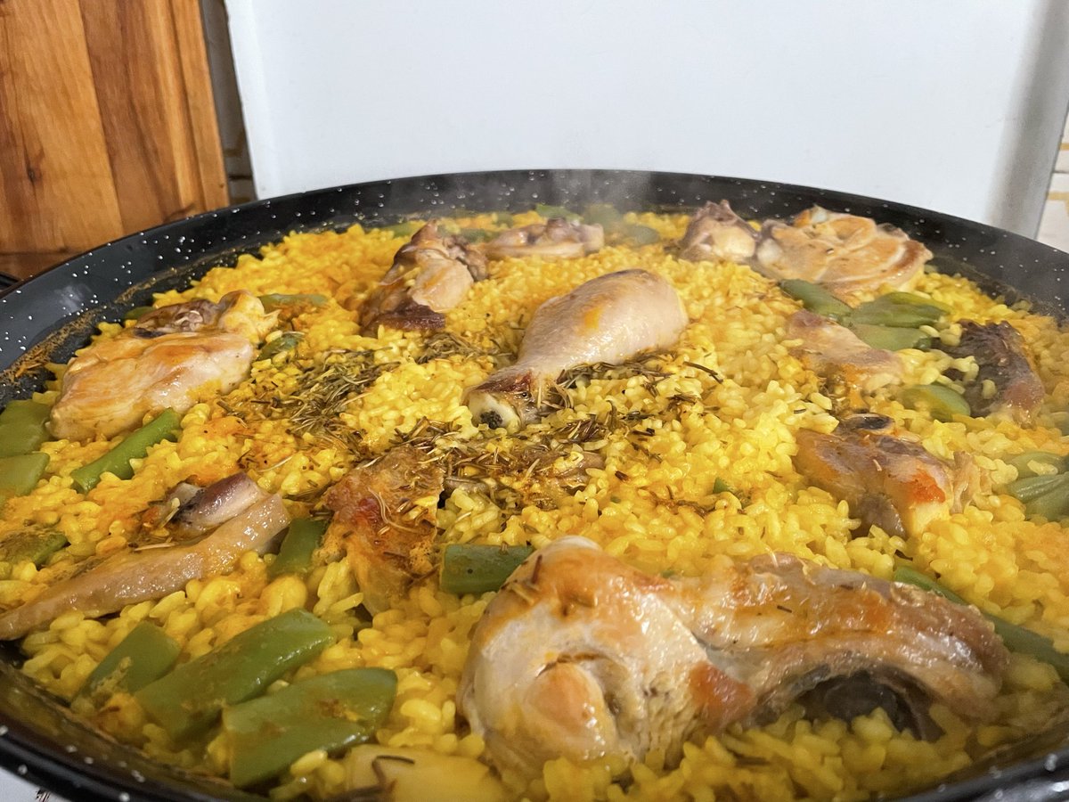 Falta poco para la paella.