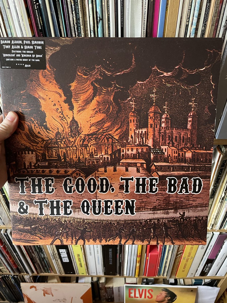 batcountry1980's tweet photo. 🧵

Some records capture a moment. Some capture a place. A rare few manage both, and somehow, impossibly, they capture you too, right there within the grooves. 

When The Good, the Bad & the Queen was released, I belonged to London, an exile absorbed into a city that’s always been a haven for waifs and strays. Feeling that low-level crackle in the air. Sliding in and out of pubs. All in a bad man’s dream. Friday night in the Kingdom of Doom, Sunday’s lost in melancholy. The city around me slowly shifting as each pint settled. Long shadows and high hopes. 

This album didn’t just document London, it felt like London. The great city was alive like no other. Thrilling. Beautiful. Restless. Yet also decaying. Withering. The cranes were moving on the skyline, trying to knock down this town. Pre-crash, mid-war, post-7/7. Money pouring in. Soul draining out. An uncertain moment without purpose. He not busy being born is busy dying. London is constantly doing both. 

The album held that paradox. There’s a sepia-toned music hall quality to it, echoes of Victorian theatres and imperial hangovers, married to modern rhythms that feel loose and global. A gaslight circus soundtracked by satellite signals. Past and present bleed into one another. It’s vast yet can suffocate, like the tied end town it mythologises. Like watching the Thames at dusk, the sound is never static, always moving.

🧵