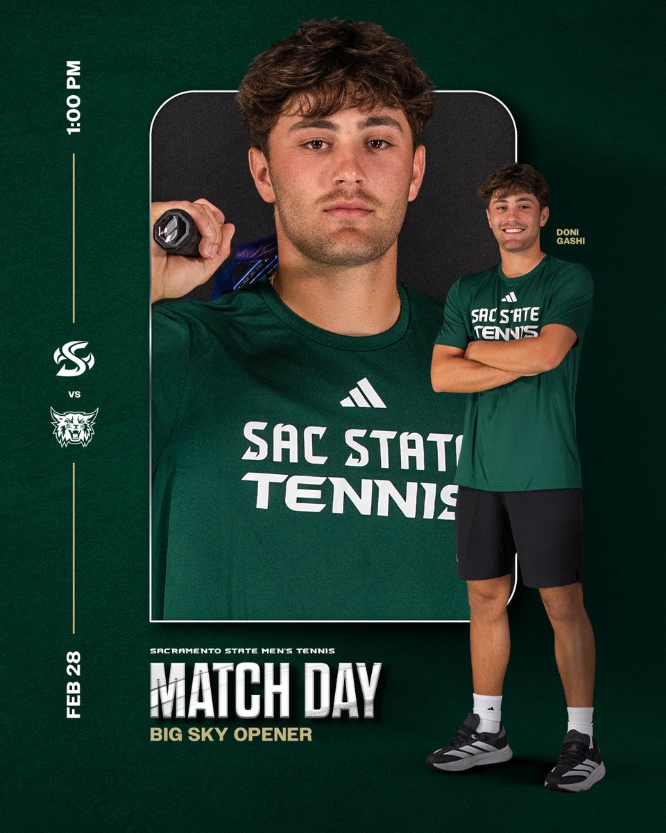 MATCH DAY! Hornets host Weber State today on campus at 1 pm

• Big Sky Conference opener
• Hornets have won 3 of their last 4 matches
• Hornets are 2-0 on the current 5-match homestand
• Admission is free to home tennis matches

#StingersUp