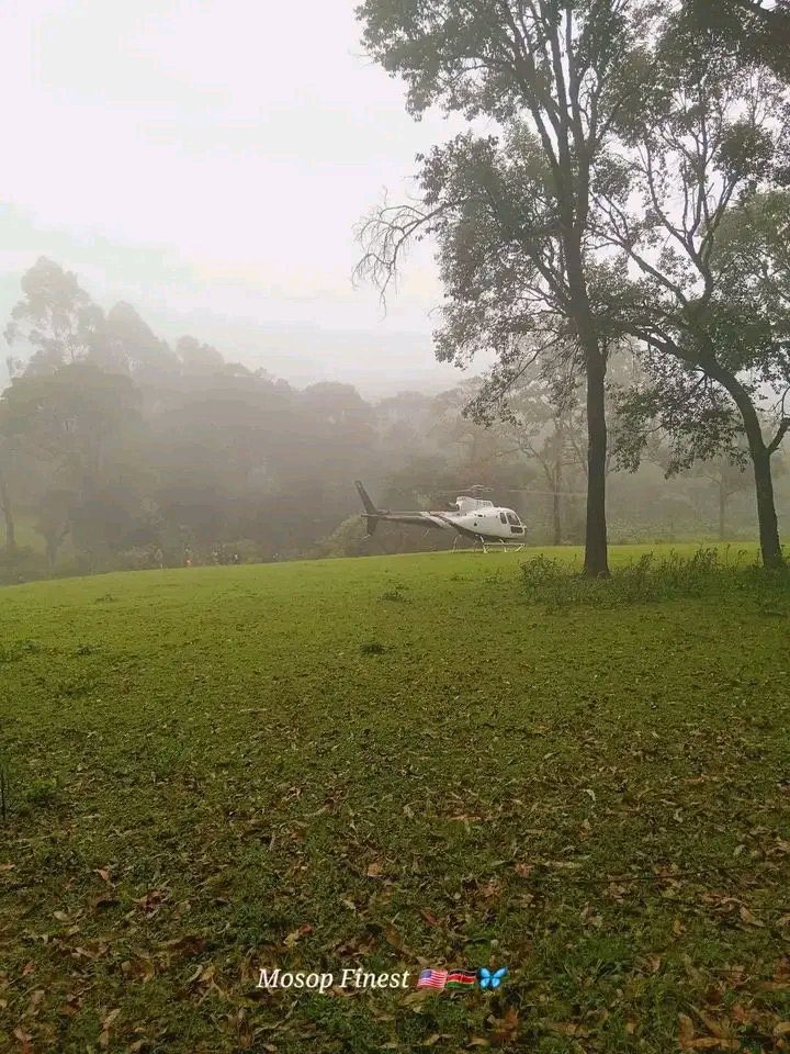 Kapyoseiin's tweet photo. A helicopter has crashed in Chepkiep Village, Mosop Sub-County in Nandi County. Reports indicate multiple injuries and possible fatalities. @Ma3Route @CAA_Kenya https://t.co/A4wOJS9PaV